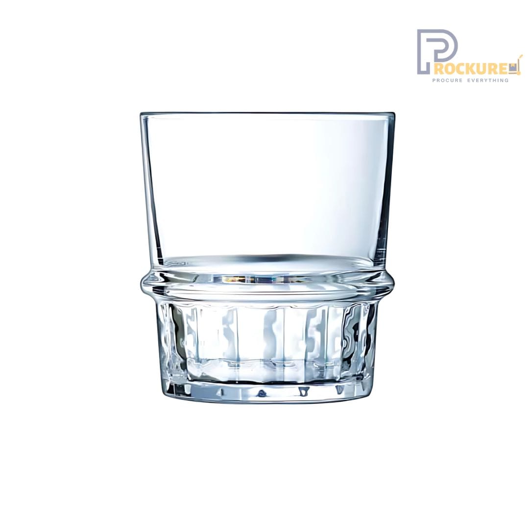 Arcoroc New York O/F Tumbler L7334 - 38 cl Tempered Glass for Hotels & Restaurants (24 pc Carton)