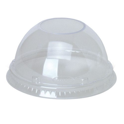 Dome Plastic Lid 90mm For 300/360/480/600ml Cups (PET)