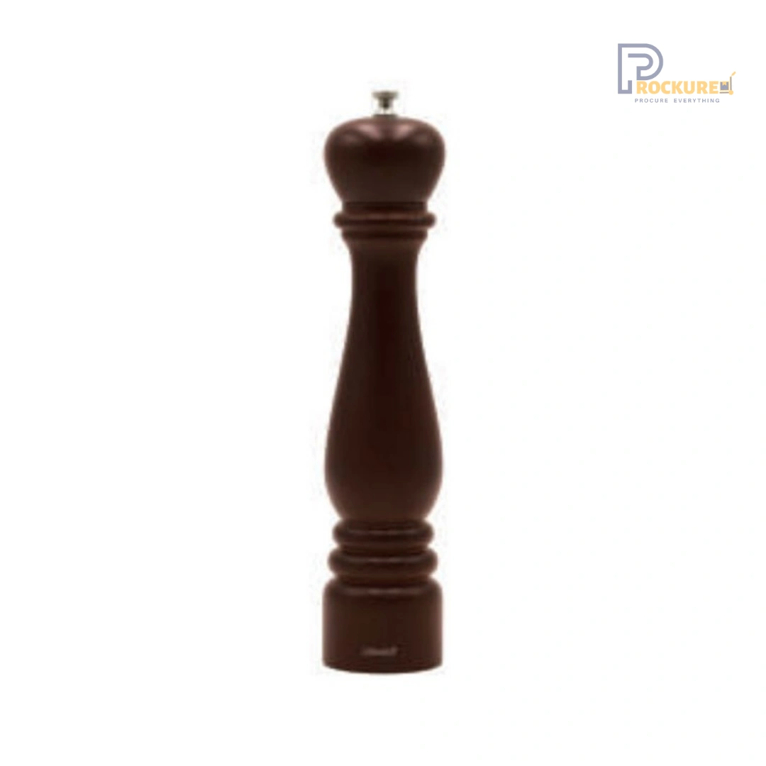 Bisetti Roma Series Salt Mill 33 cm (Walnut Wood Finishing) | Large & Elegant