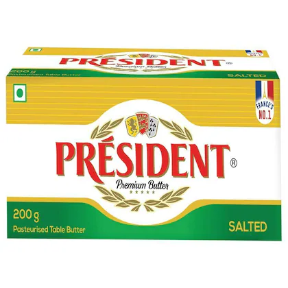 President Salted Butter 500gm IP (1*10Pcs)
