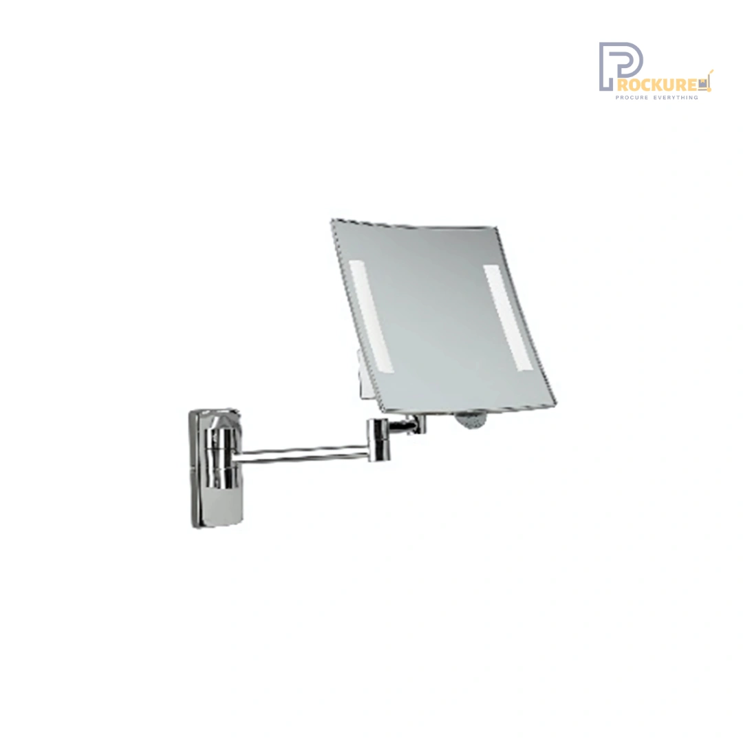 JVD Galaxy 3X LED Wall-Mount Mirror 200mm | Dual Arm Chrome | Battery Included