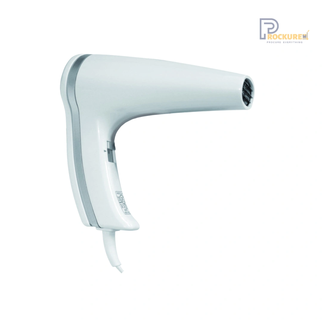 JVD Eden Plus Hair Dryer – 1200W, White, Lightouch Handle, Curly Cord