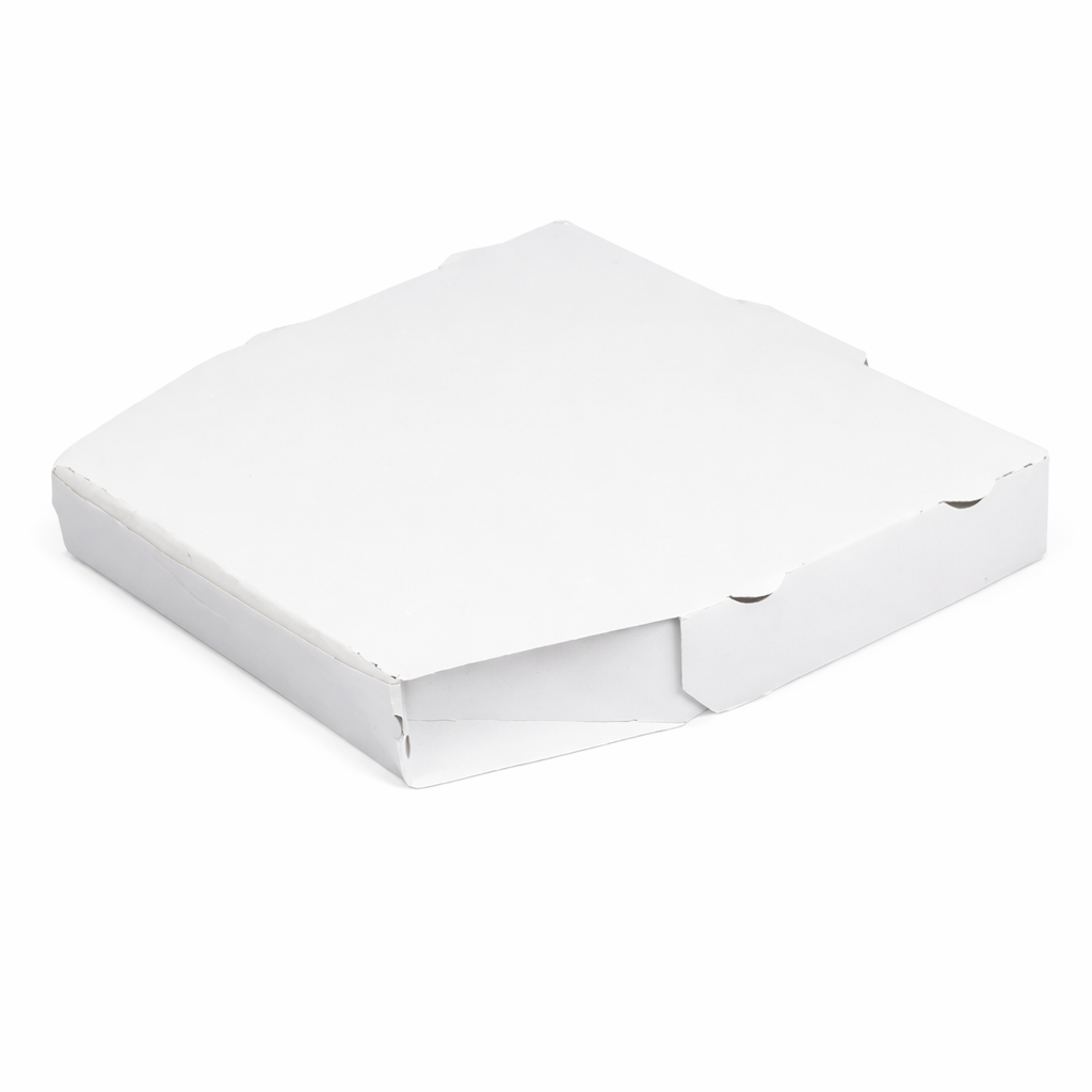 Diamond Shaped Kraft White Plain Corrugated Pizza Box 6 Inch (500 pcs)