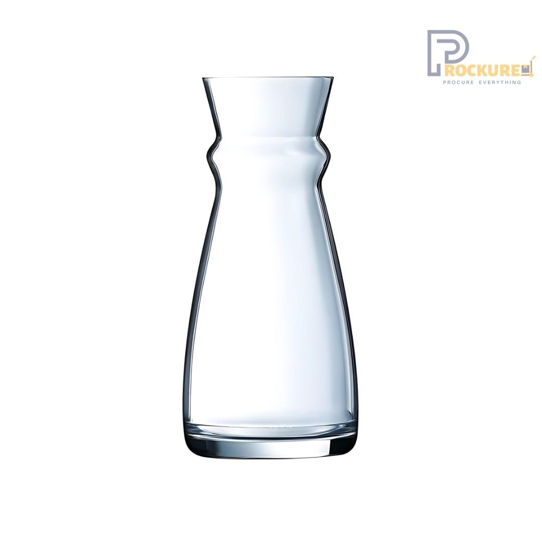 Arcoroc Fluid Decanter Jug - 500 ml Carafe for Water & Juice (6 pc Carton)