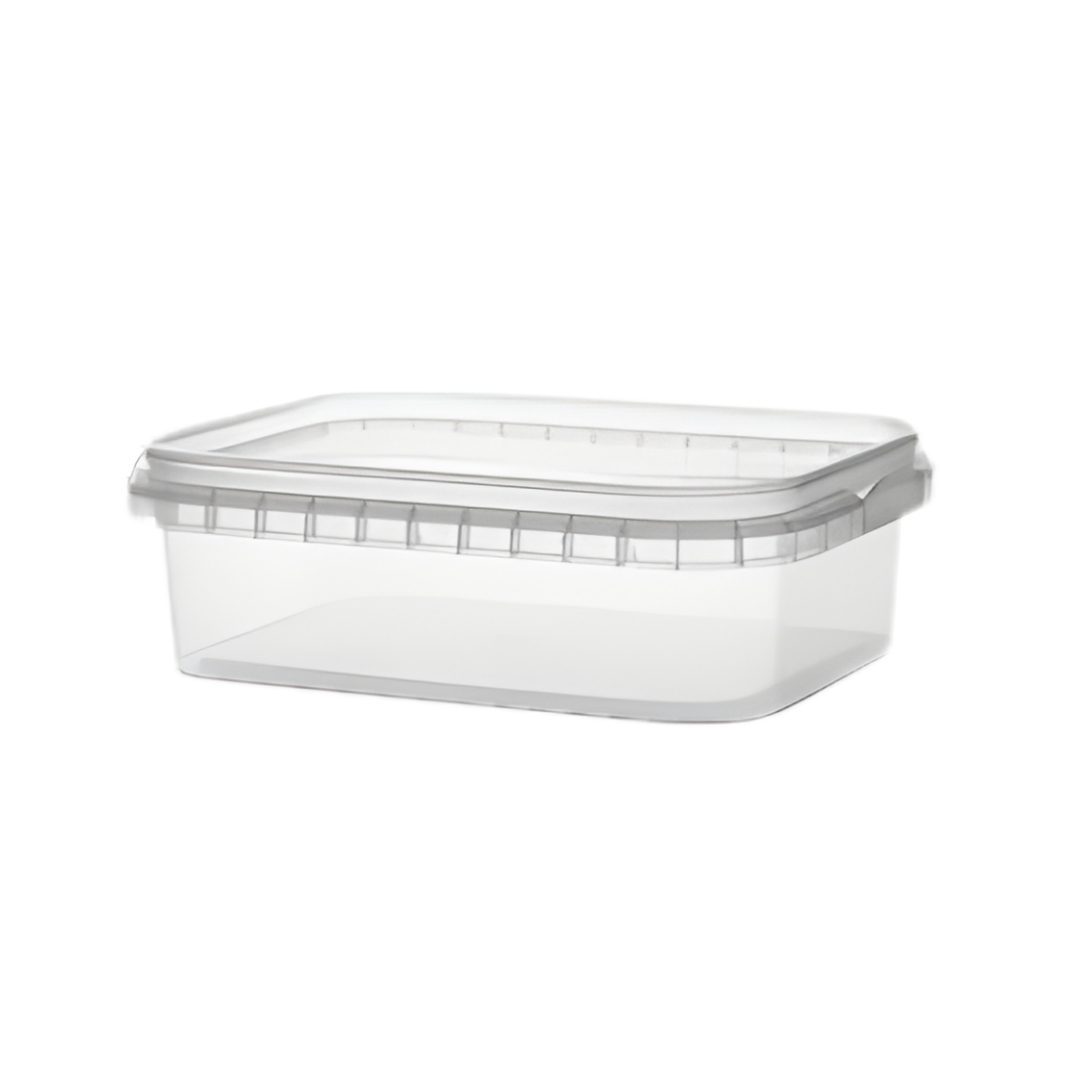 Rectangle Tamper Proof Container 300ml | 154 x 103 x 36