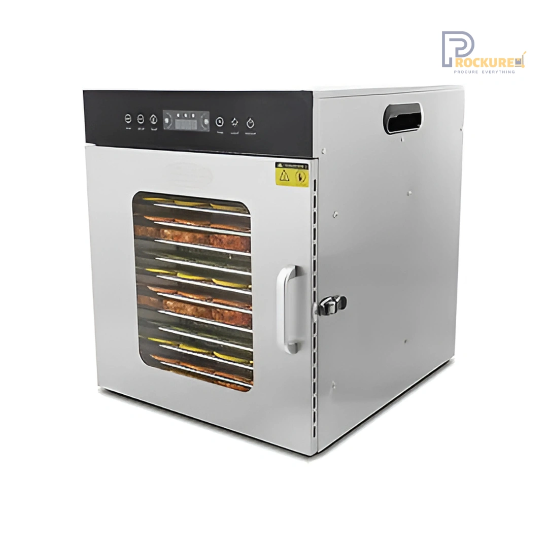 Barkraft SS 12 Tray Food Dehydrator with Free Explosion-Proof Light (2024 Model)