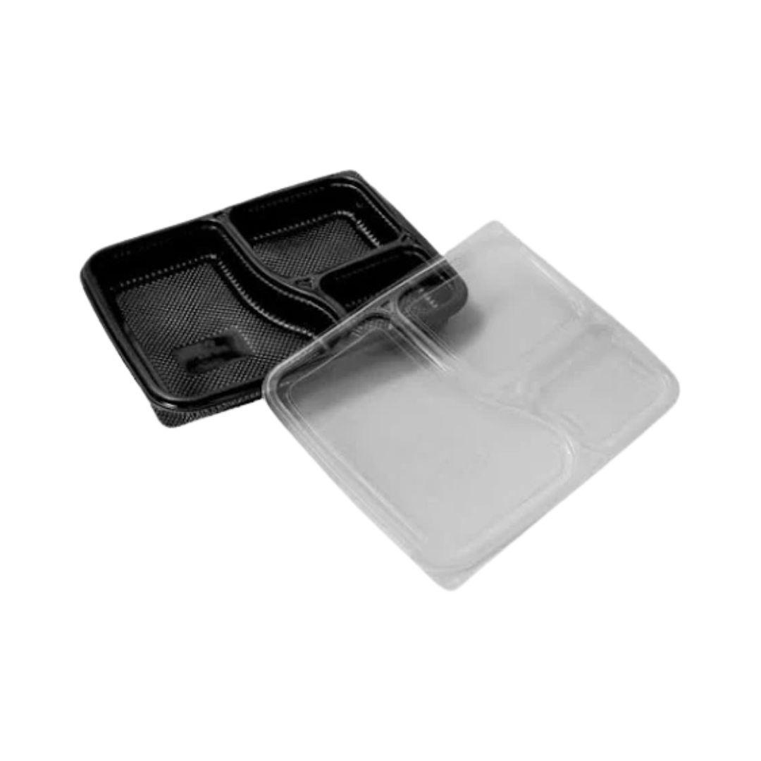 Paras 3CP Meal Tray Platter With Lid | Polypropylene (Plastic)