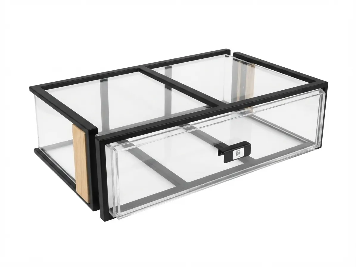 Stainless Steel Square Bakery & Dessert Ambient Display Cabinet 600 x 600 x 260 mm
