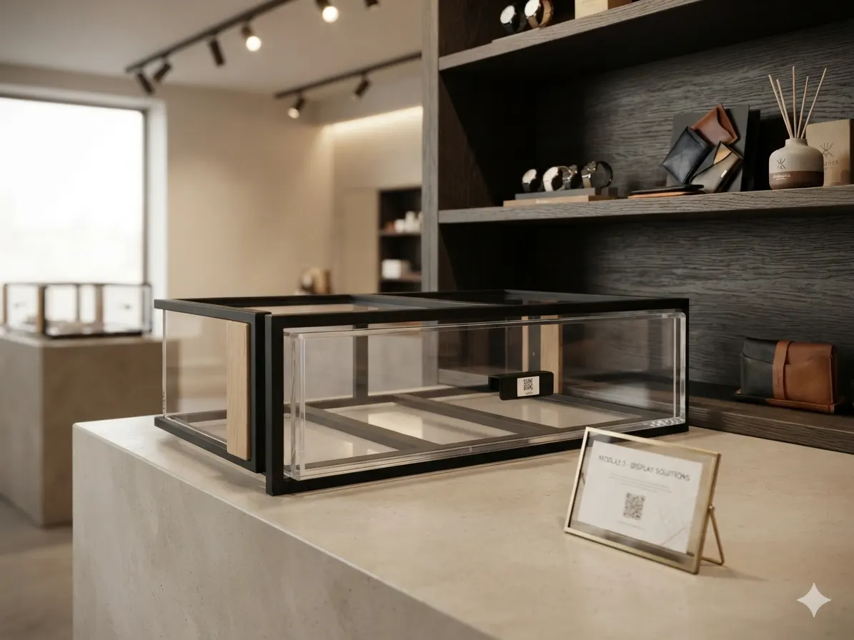Stainless Steel Square Bakery & Dessert Ambient Display Cabinet 600 x 600 x 260 mm 2