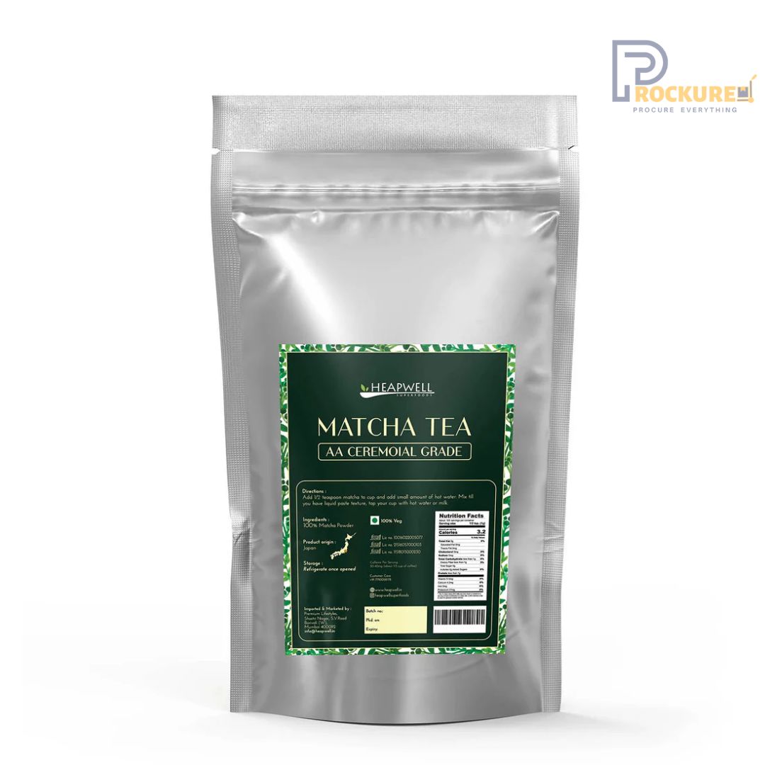 Heapwell AA Ceremonial Grade Matcha Powder, 1000g