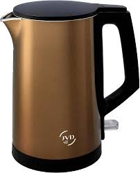 JVD Glitze 1.0L Double-Wall Electric Kettle 1360W  Bronze finish 8662153-BRZ-VDE