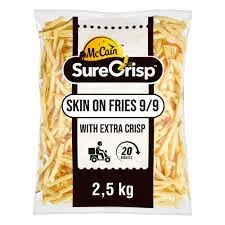 McCain SureCrisp Fries Skin On 2.5 Kg | 11 mm 3