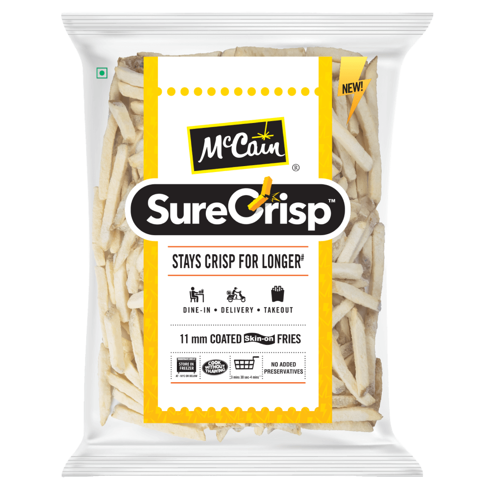 McCain SureCrisp Fries Skin On 2.5 Kg | 11 mm