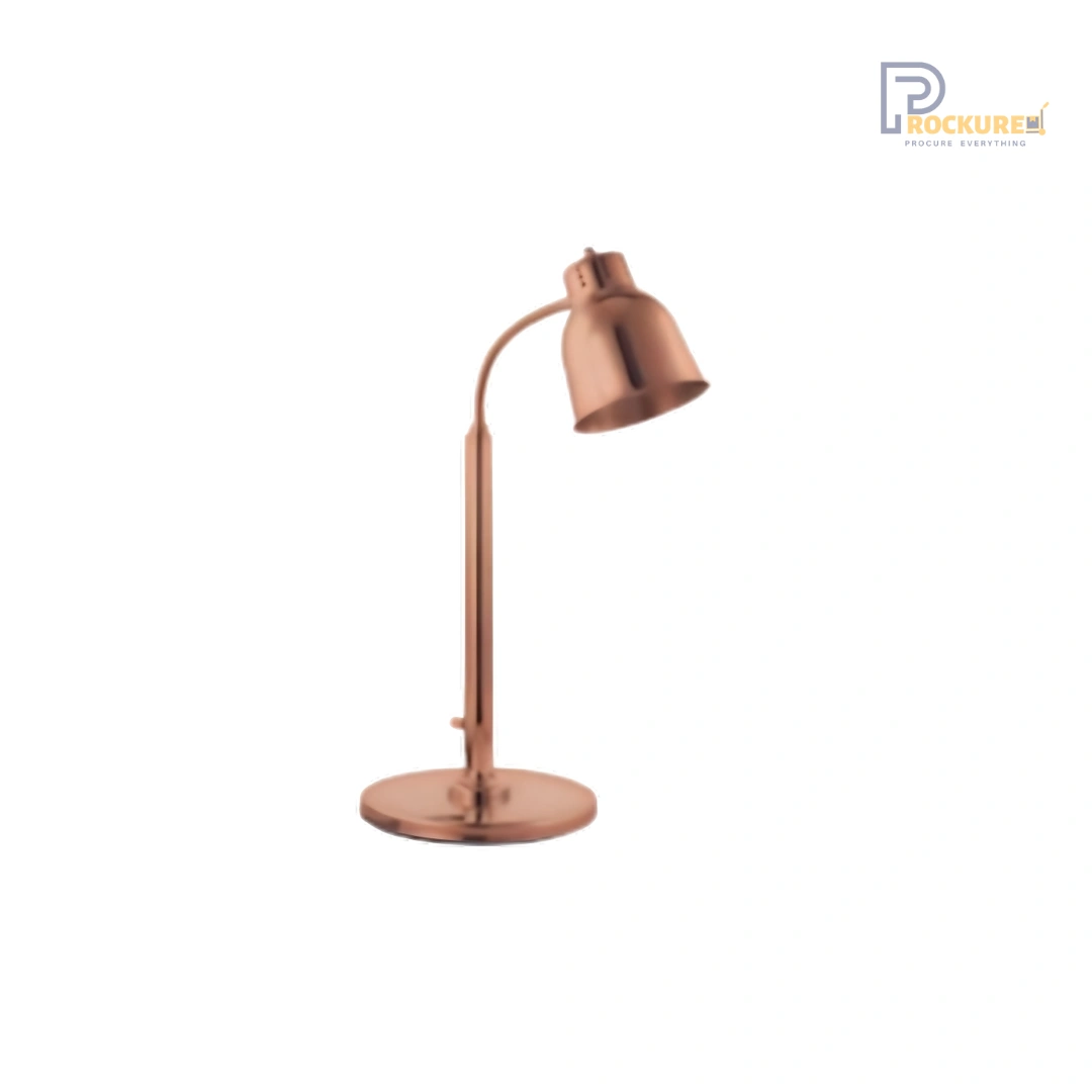 Imported Standing Lamp Rose Gold – 250W Electric Food Warming Lamp, Elegant Rose Gold Finish