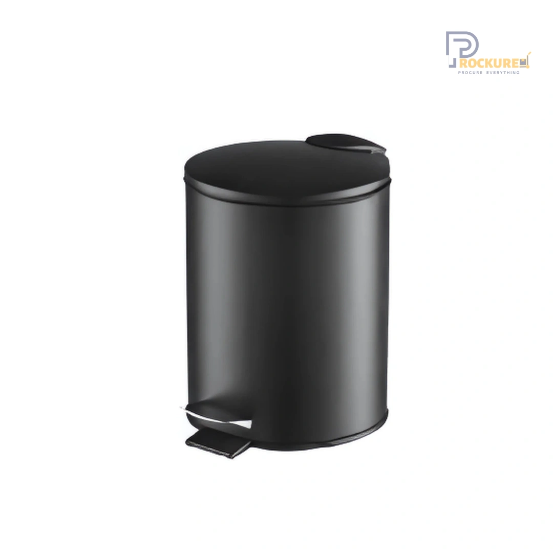 JVD Razor Pedal Bin 5L – Matt Black Soft Close Coated with PP Liner