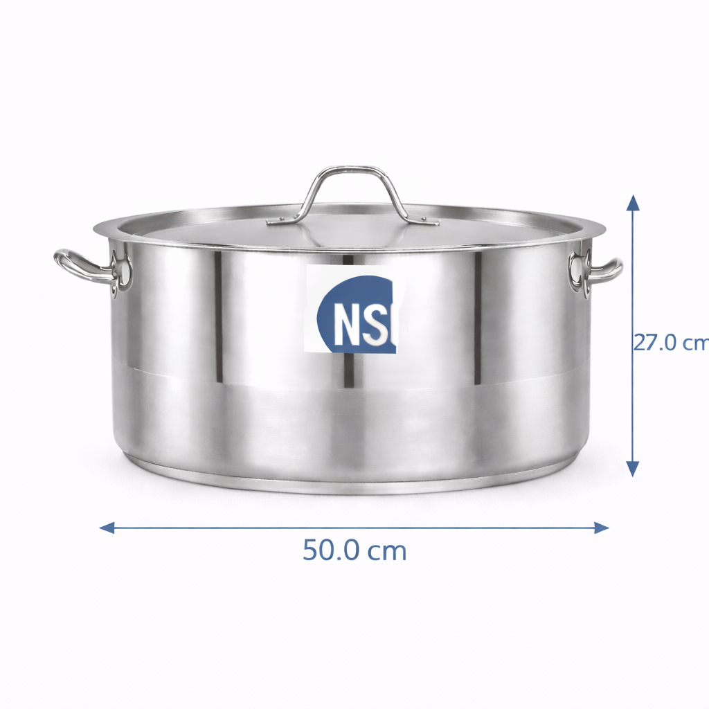 Stainless Steel Cookpot 53 Litre - Pradeep Cook Plot 1/2 Size 50x27 CM7229M/50
