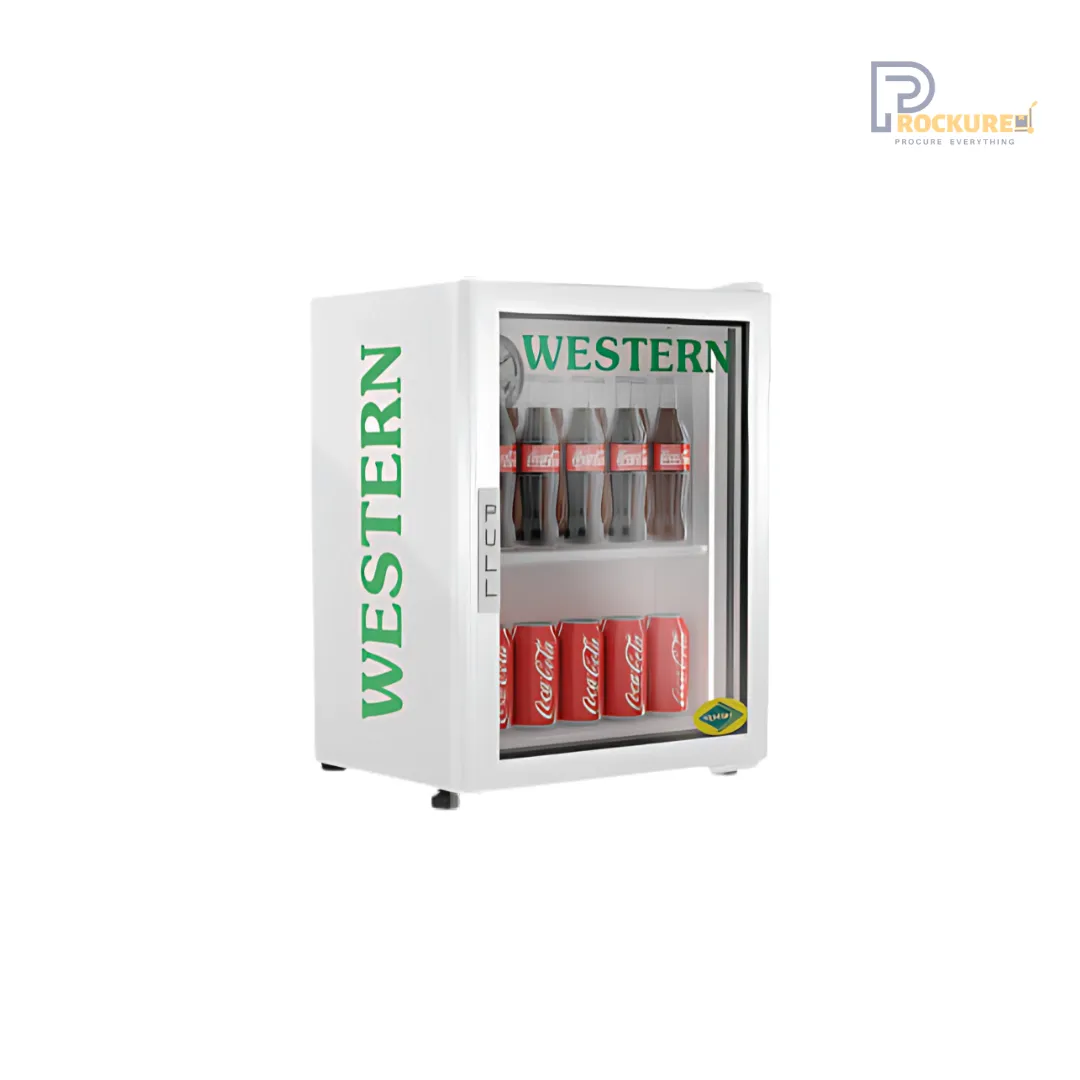 Western Compact Visi Cooler – 2 Shelves, Ideal for Small Spaces – 59L