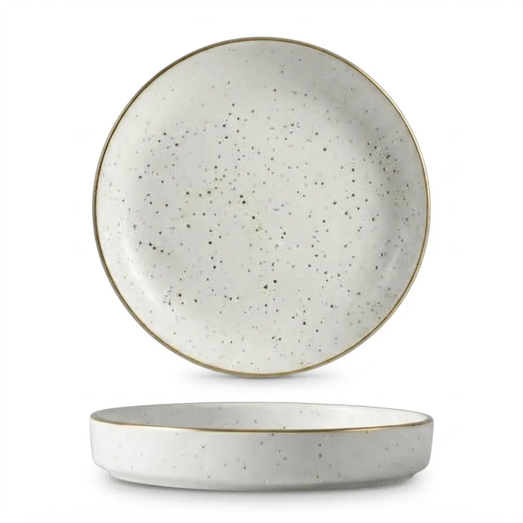 Meraami Polar Ceramic Edge Plate 21 cm