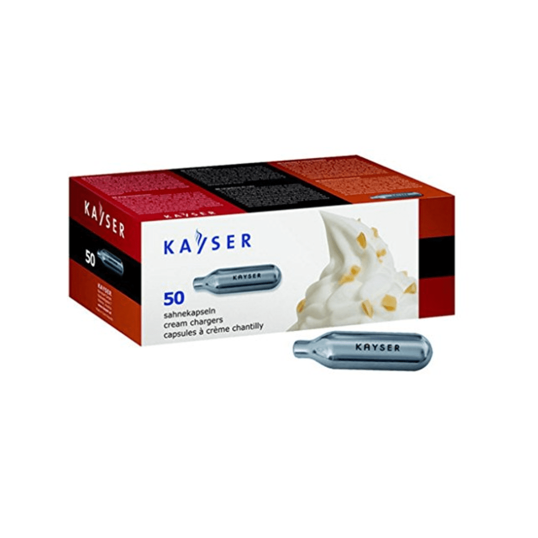 Kayser Cream Charger(N2O) | Stainless Steel | Pack of 50