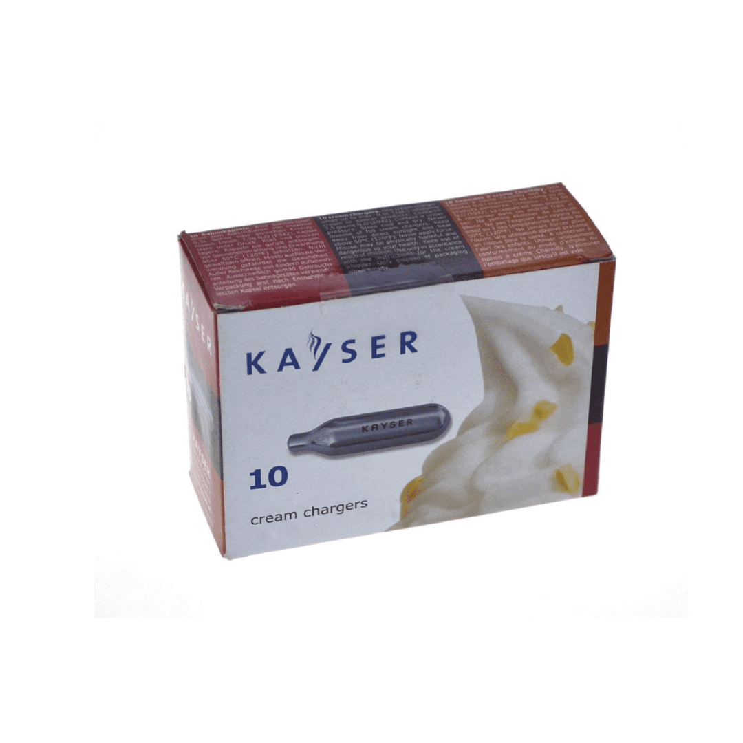 Kayser Cream Charger(N2O) | Stainless Steel | Pack of 50