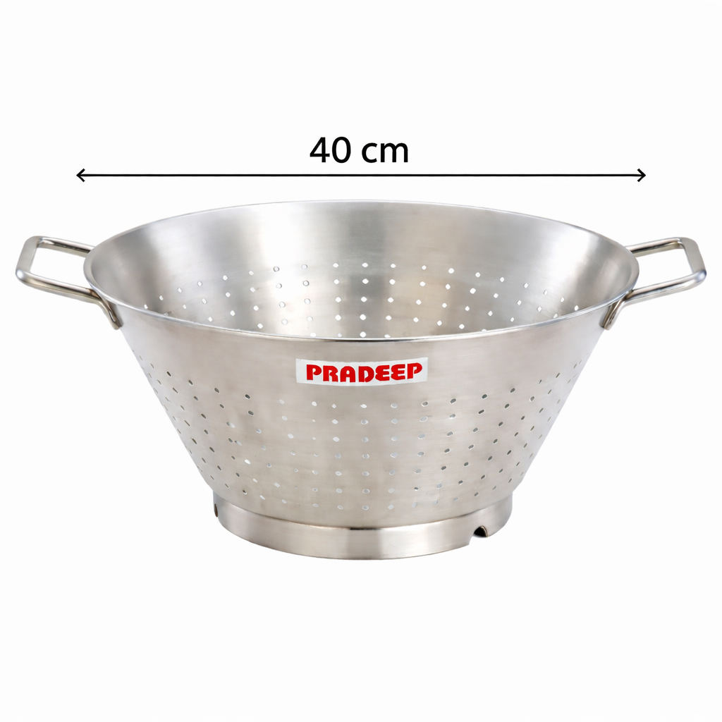 Pradeep Conical Colander 40 cm Stainless Steel Colander 14 Litre - 7233/40