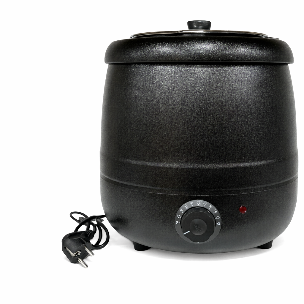 Soup Warmer Black Metal 10 Litre