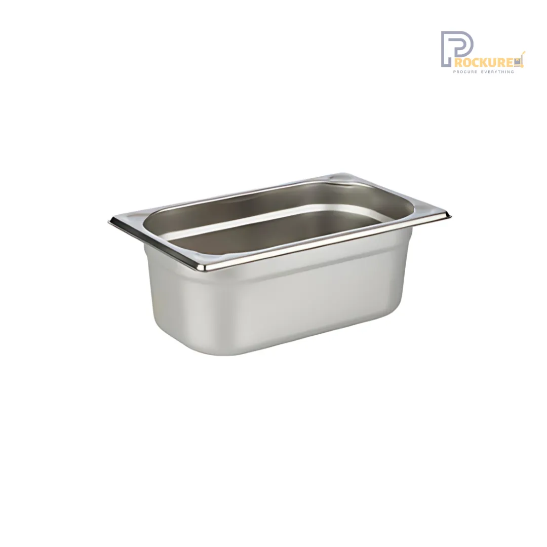 Stainless Steel 202 GN Pan 1/4 – 100mm Deep | 2.5L