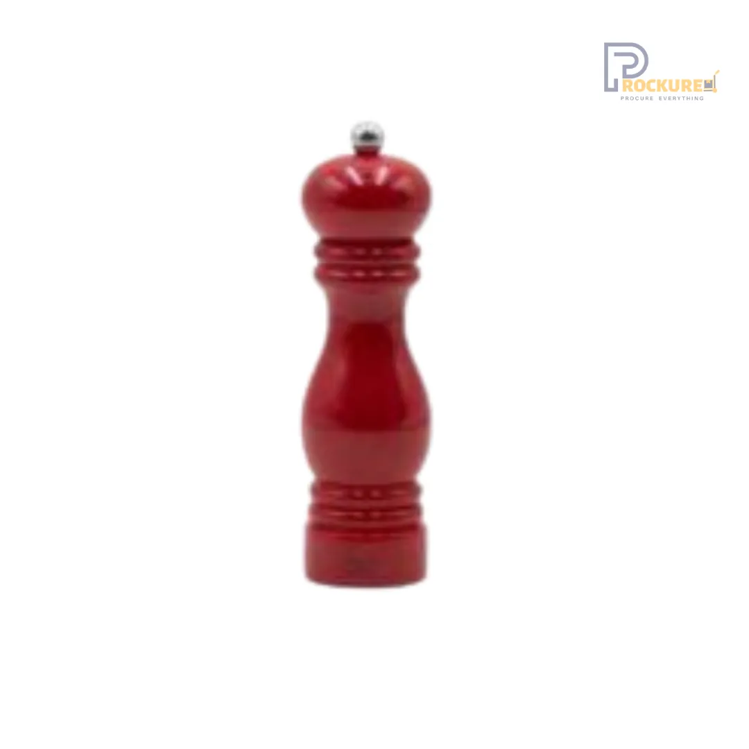 Bisetti Sorrento Series Pepper Mill – 19 cm (Red) | Bold & Modern Design