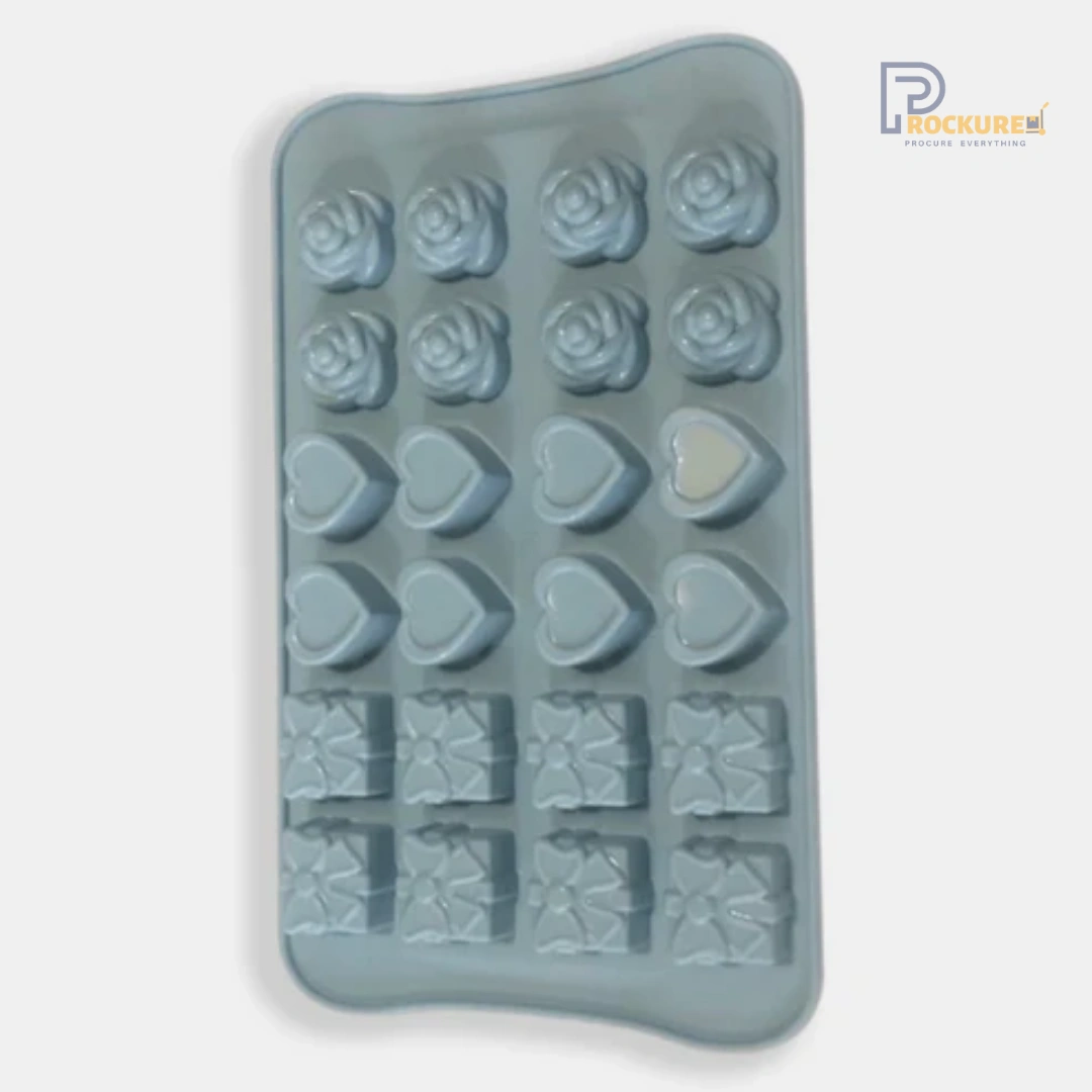 RENA 24 Holes Gift, Heart, Rose Chocolate Mould Baking & Kitchen Essential