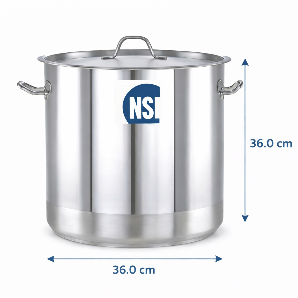 Stainless Steel Cookpot 37 Litre - Pradeep Profesional cookpot 36x36 cm7229S/36 2