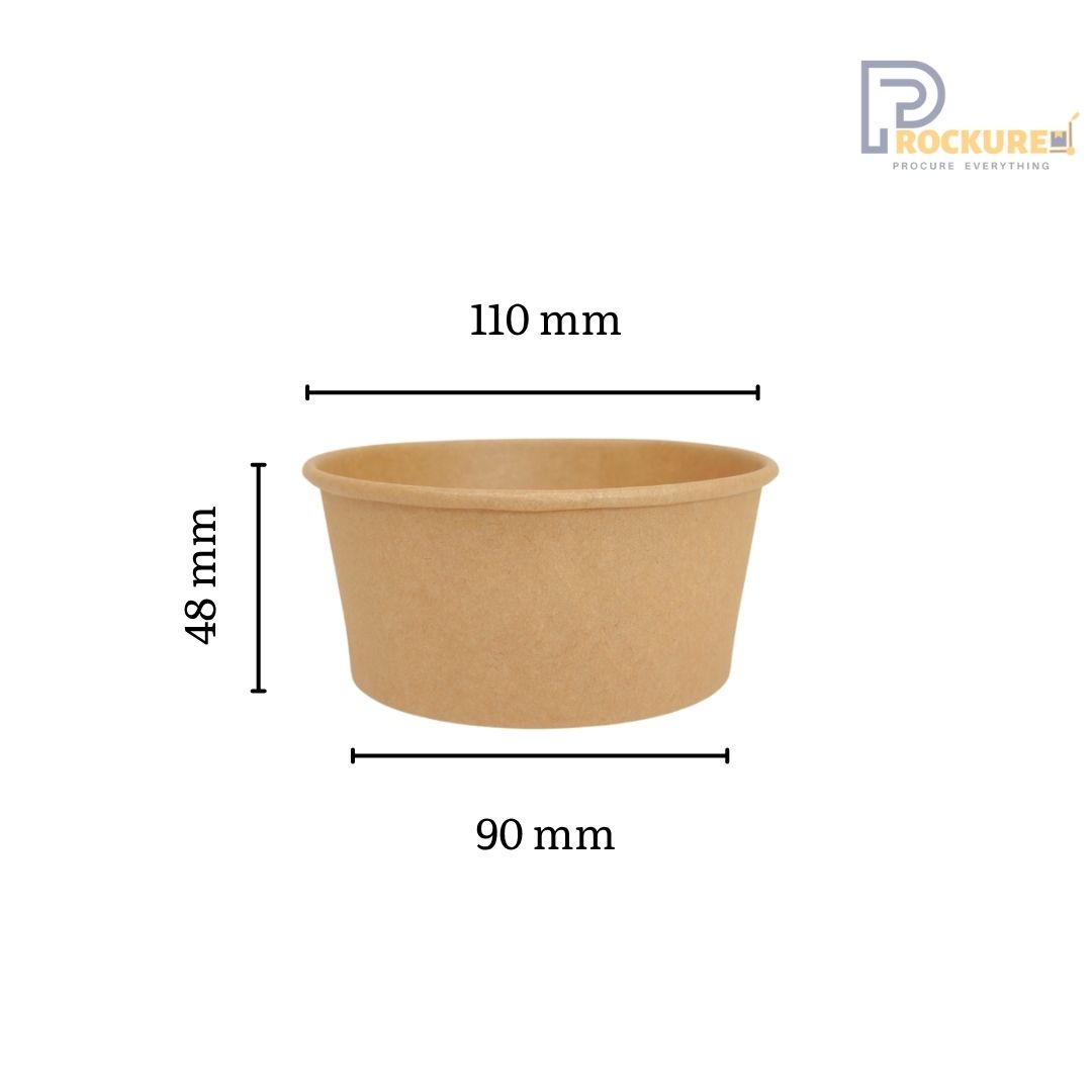 Kraft Brown Paper Bowl | 250 ml