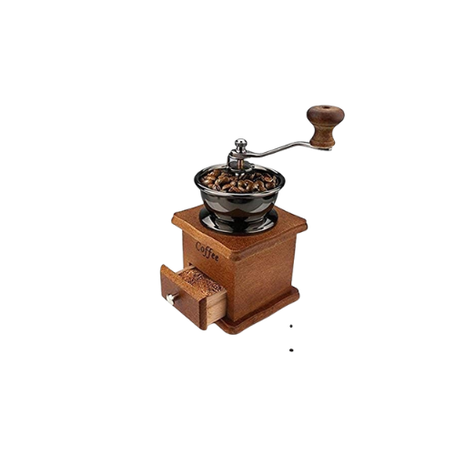 Manual Coffee Grinder Wooden – Vintage Drawer-Style Coffee Mill for Home & Café Use