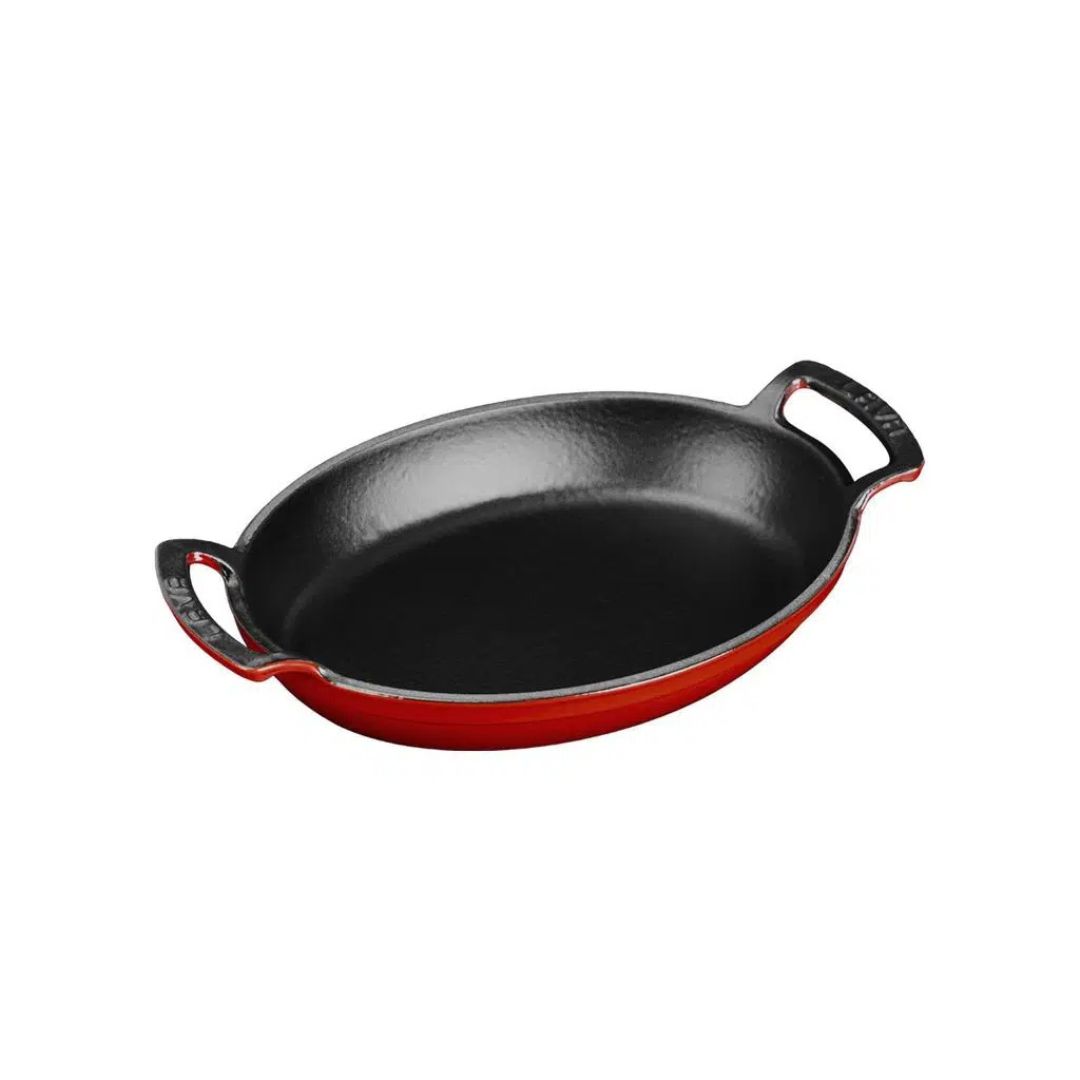 Lava Cast Iron Grill Pan 23 × 17 cm - Oval Dish 23x17 2