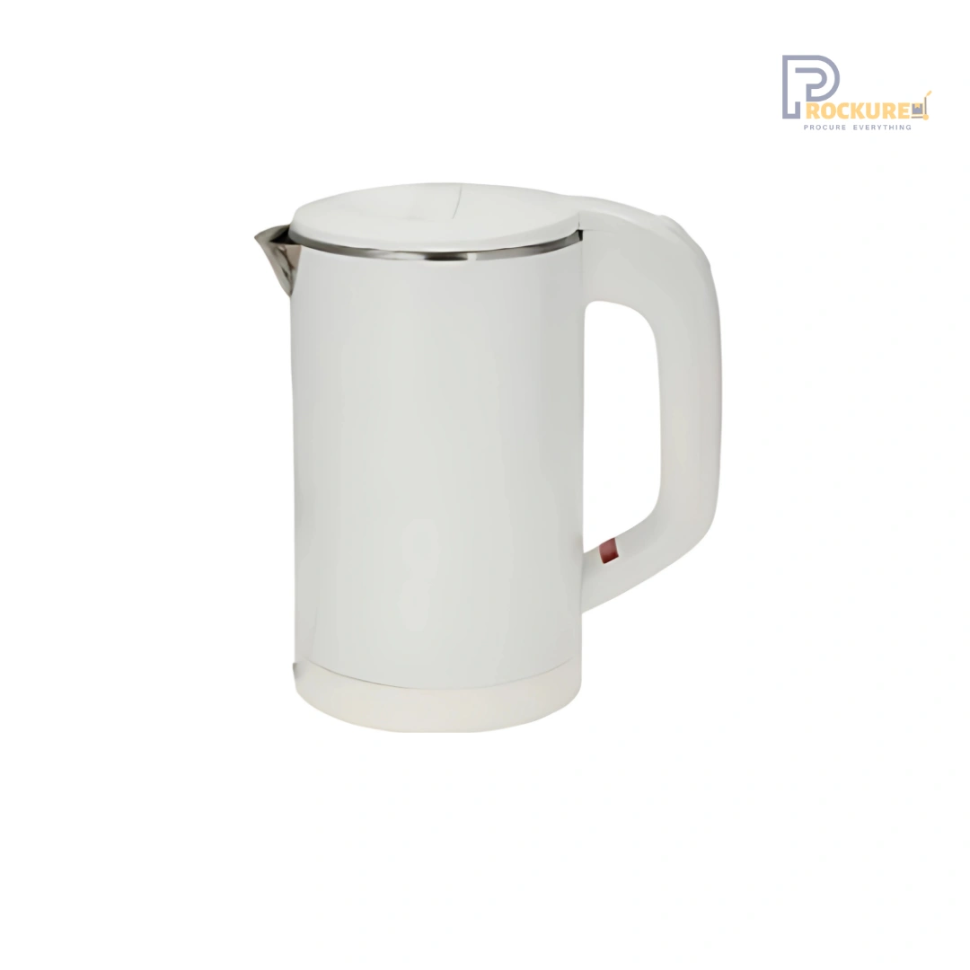 JVD Envoye Kettle 0.6L – Compact Double Wall Electric Kettle, White, 800W, VDE Plug