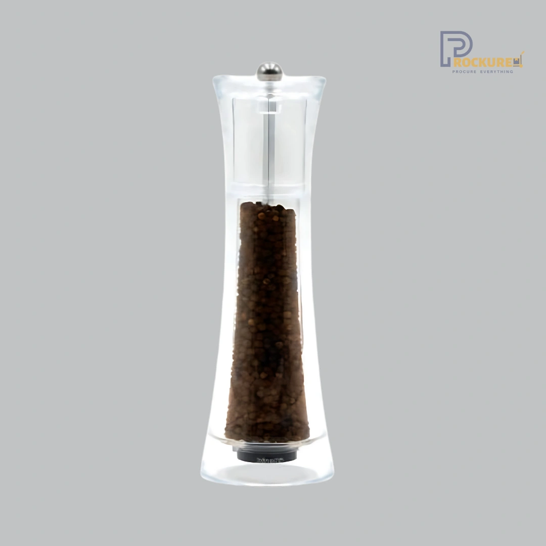 Bisetti Verona Pepper Mill 24.5 cm (Acrylic) | Stylish & Elevated