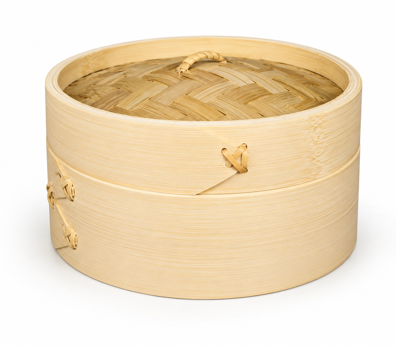 Bamboo Dimsum Basket Round | Natural Woven Steamer