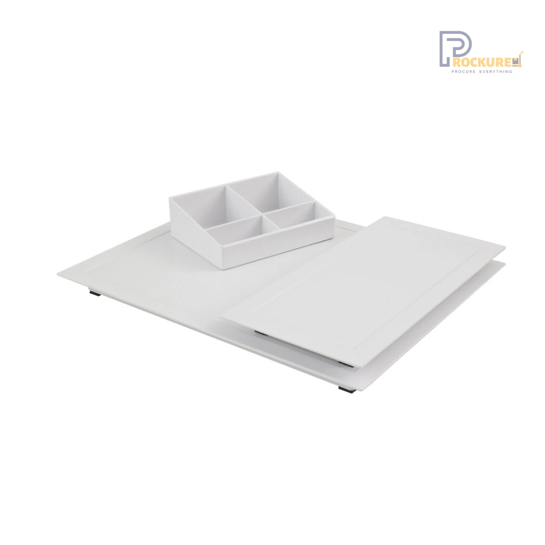 JVD Zen Line II Main Tray - White Melamine, Heat and Stain Resistant, Food Grade