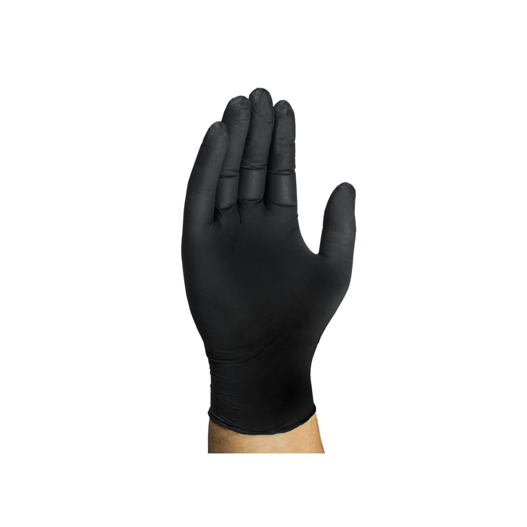 Black Nitrile Disposable Gloves – Powder-Free & Latex-Free (Pack of 100)