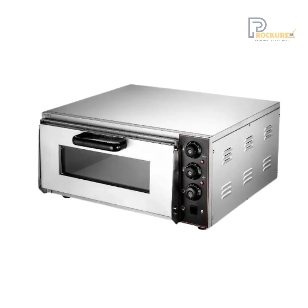 Prockured Basics RH-11 Single Deck Electric Pizza Oven - 3.2kW 2
