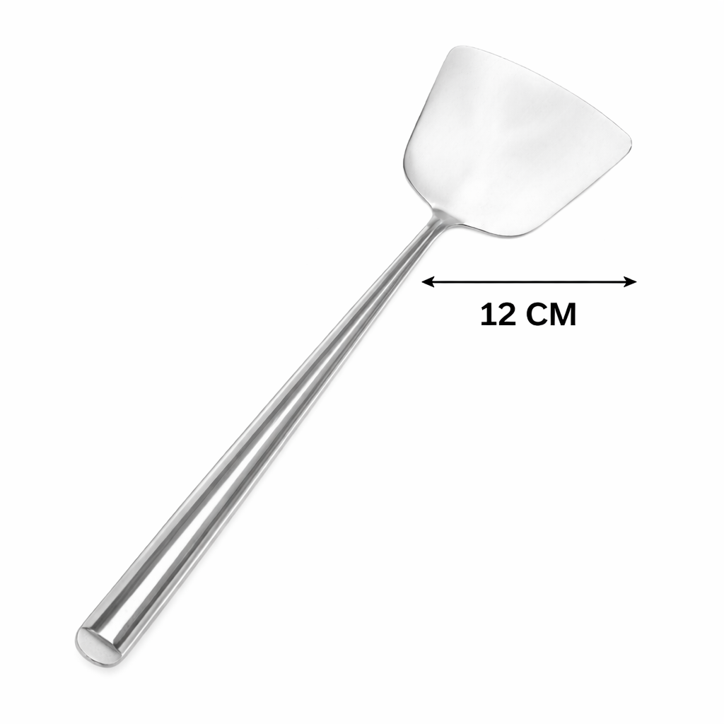 Turner SS 12 CM - Stainless Steel Flat Turner, Polished Finish