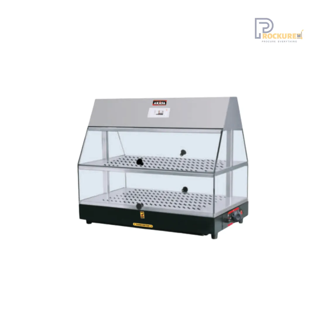 AKASA Compact Electric Food Warmer, Stainless Steel - FW 704