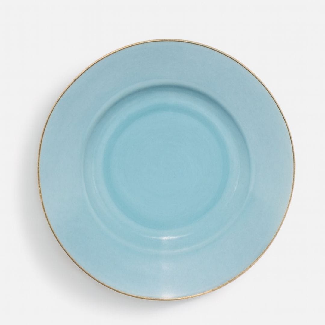 Sanaai Aqua Blue Dinner Plate 27 cm Porcelain - 12 Pc Carton for Fine Dining
