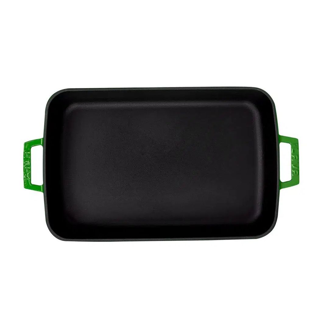 Lava Cast Iron Grill Pan 26 × 40 cm - Roasting Pan 26x40