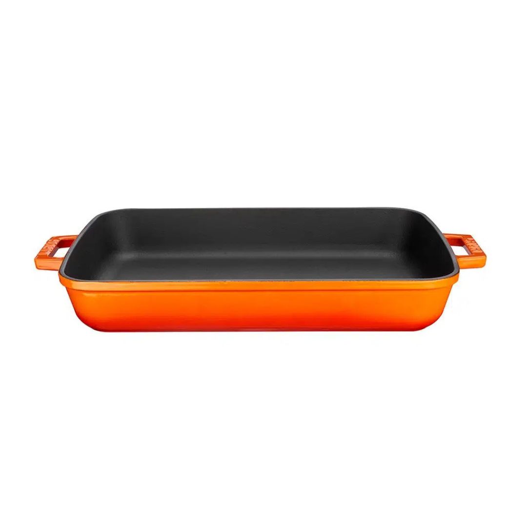 Lava Cast Iron Grill Pan 26 × 40 cm - Roasting Pan 26x40 6