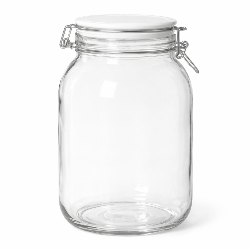 Big Round Seal Lock Clip Storage Jar 2.5ltr