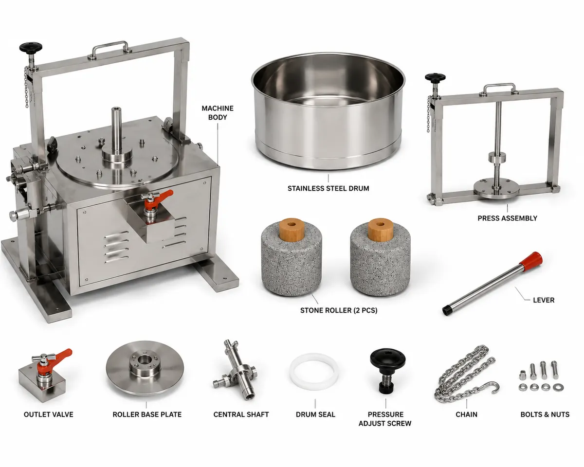 7 Litre Tilting Wet Grinder Machine for Commercial Kitchen & Batter Preparation TWGMC7 2