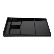 JVD Palette Amenity Tray with 5 Compartments  Black JVD-8661697