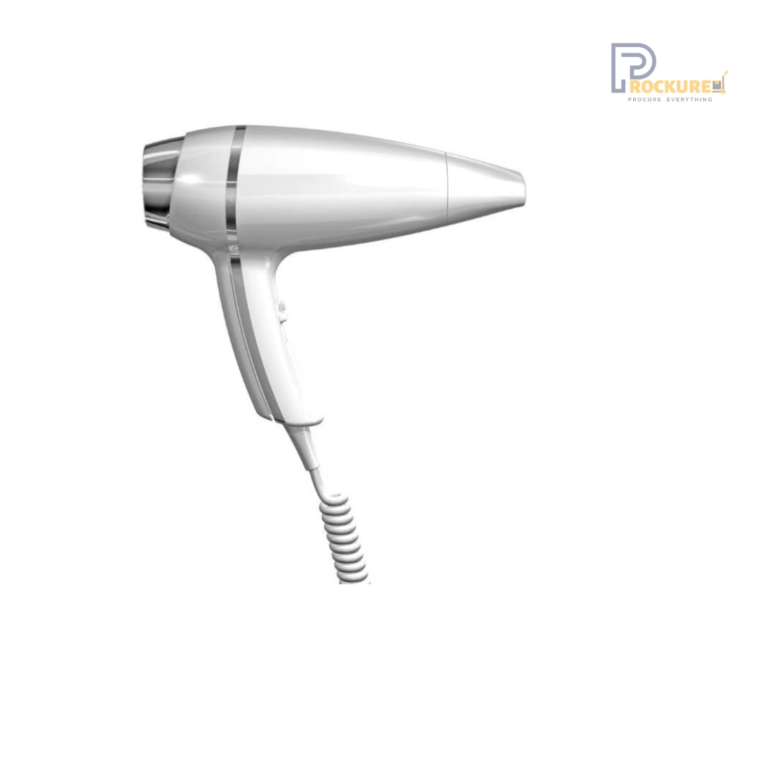 JVD Alteo Plus Hair Dryer – 1875W, Ionic, White, Lightouch Handle, VDE Plug