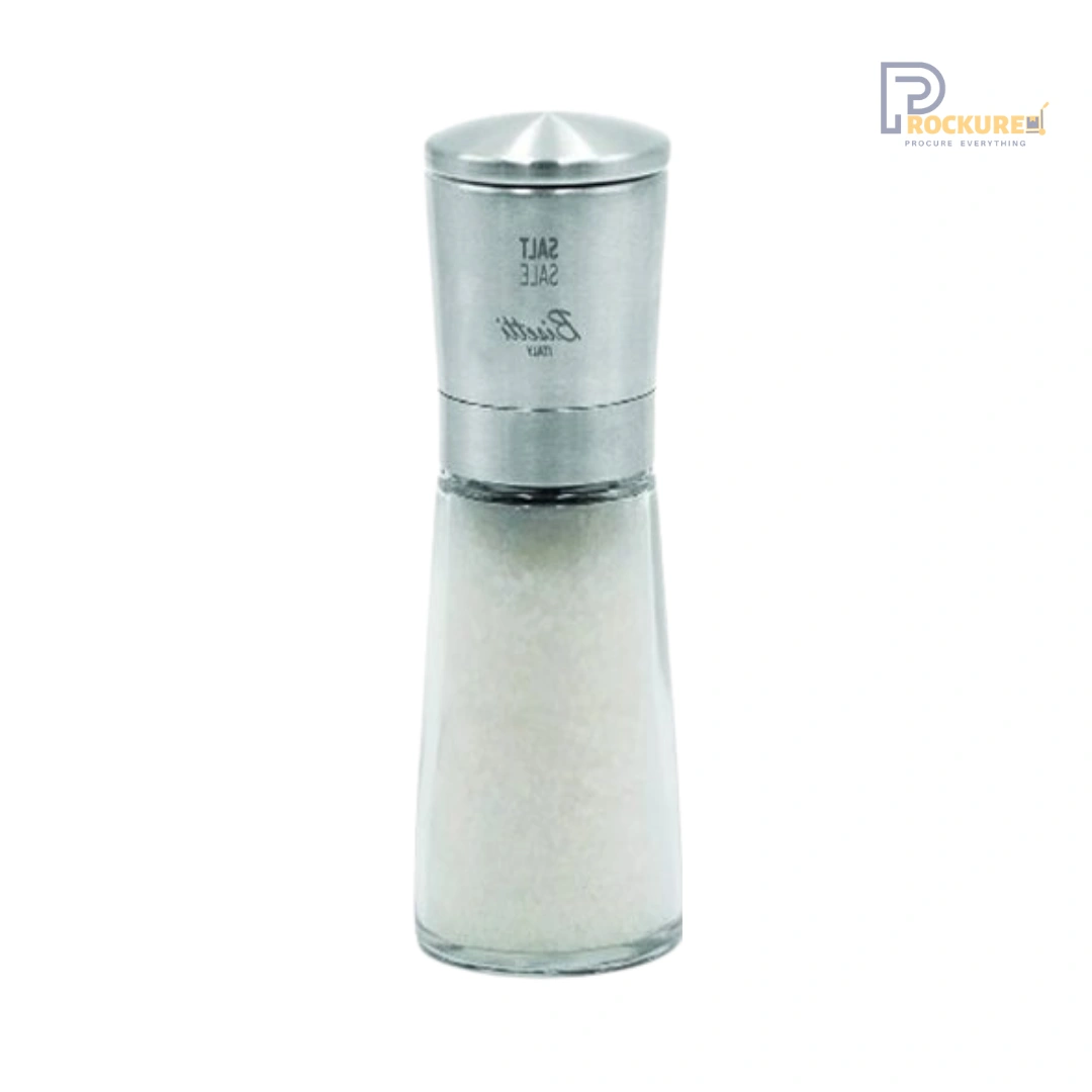 Bisetti La Spezia Salt Mill 14.5 cm (Glass) | Clear & Premium