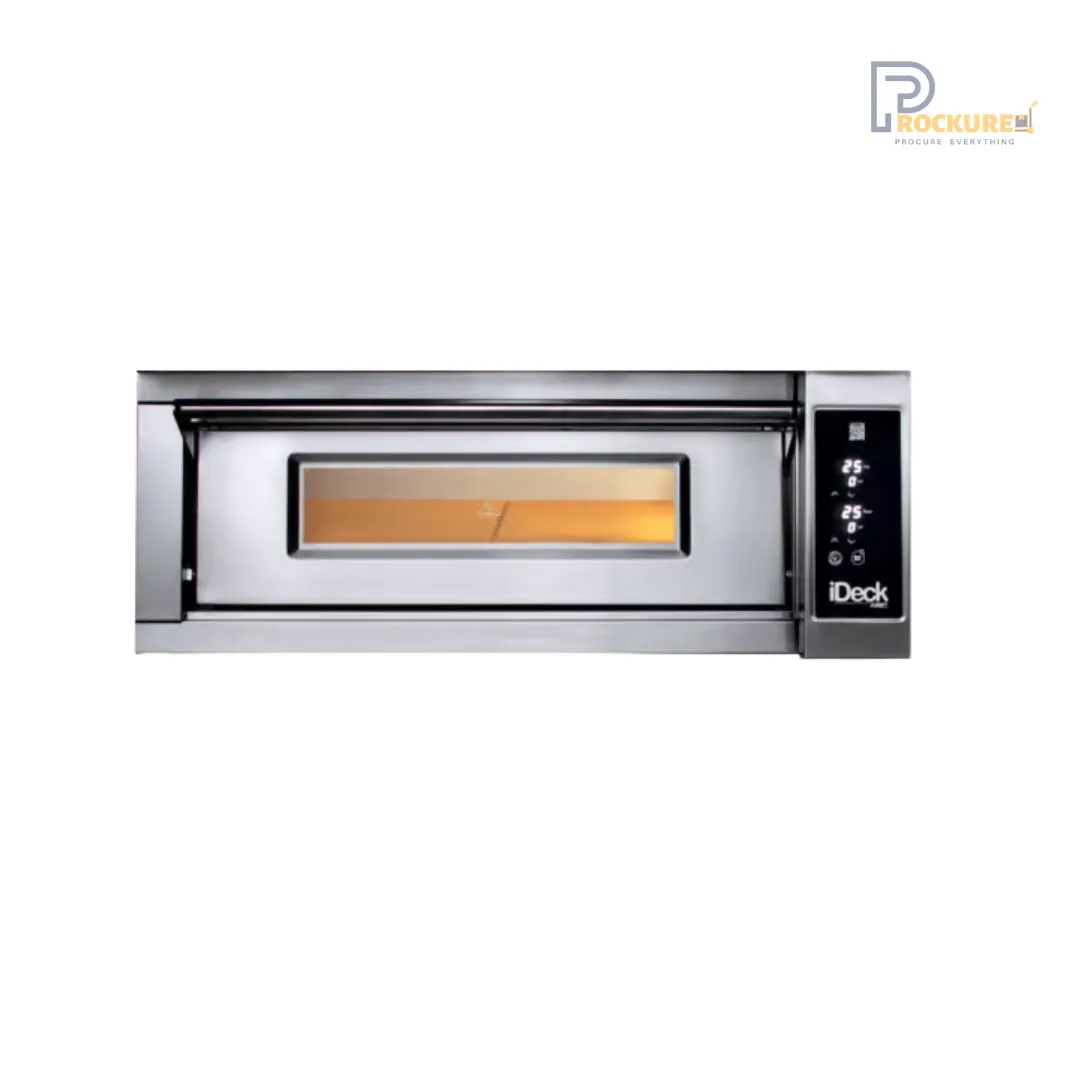 Moretti Forni iDM 60.60 Single Deck Electric Pizza Oven with Refractory Brick Surface